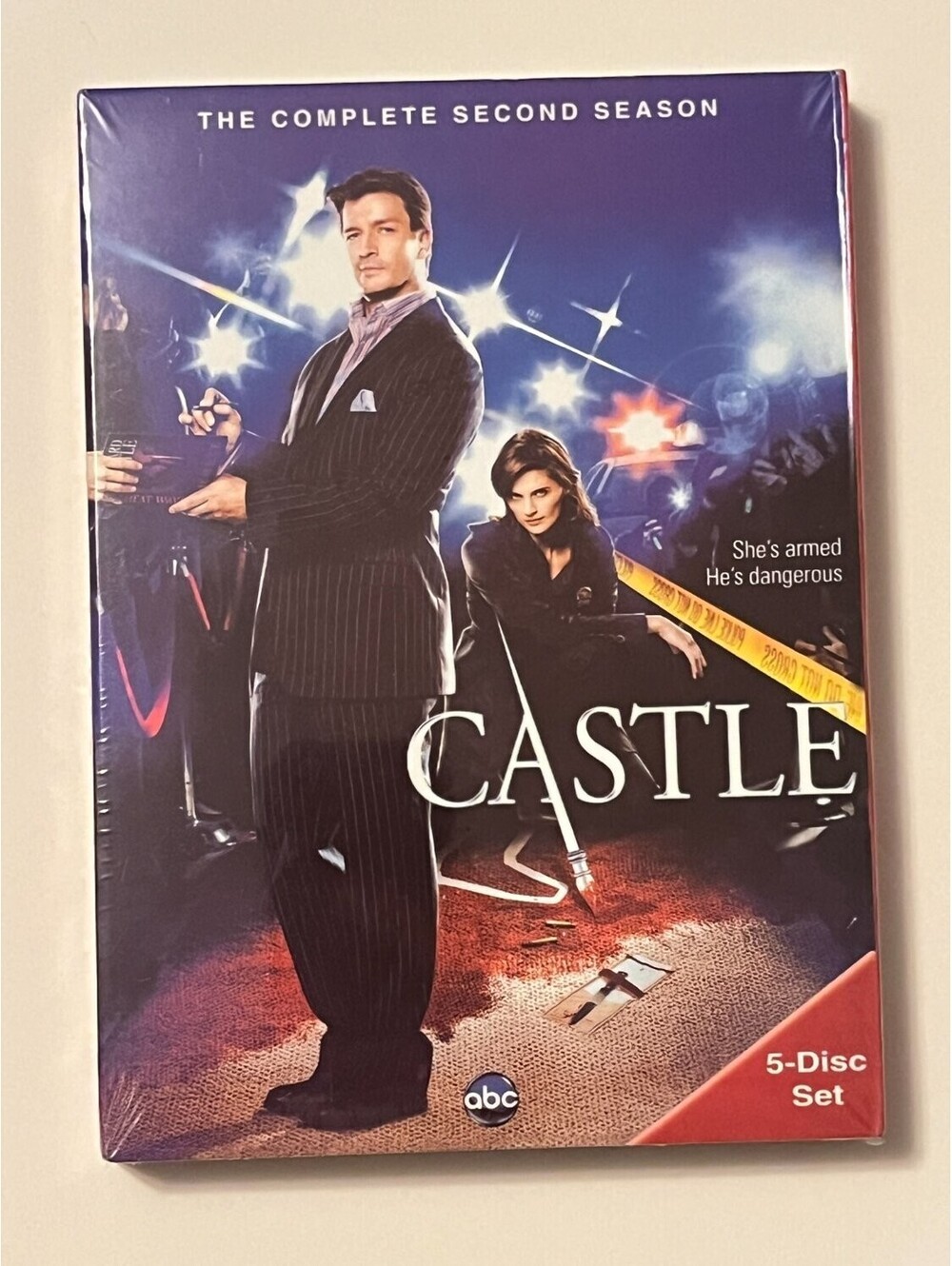 Castle The Complete Second Season 2 DVD 5 Disc Set Nathan Fillion New Sealed